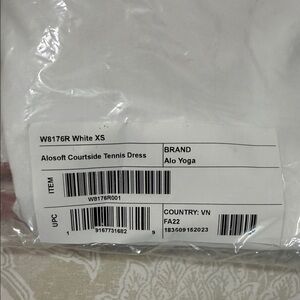 NWT ALO Yoga White Courtside Dress